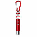 3-in-1 Mini LED Flashlight & Laser Pointer Keychain Pack. Portable Carabiner EDC Light for Camping, Hiking, & Emergency Use