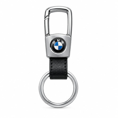 Cars Logo Metal and Leather Keychain – Premium Car Key Ring Holder
