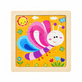 Wooden Butterfly Jigsaw Puzzle – Kids Educational Interlocking Puzzle Board