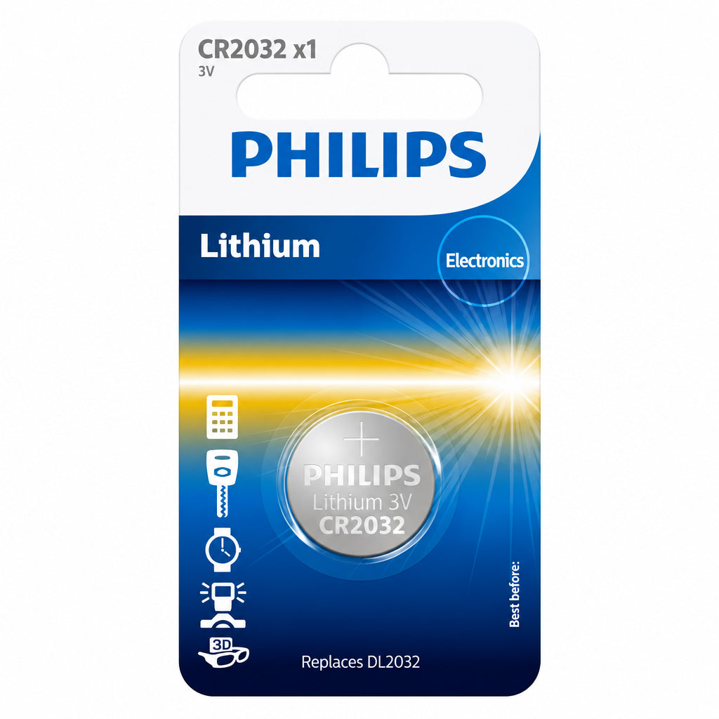 Philips Lithium 3V Battery CR2032