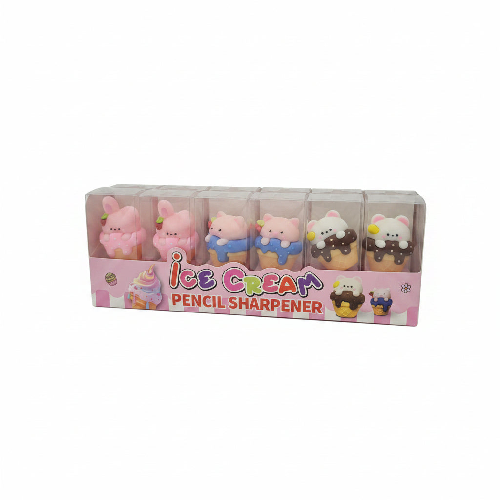 Cute Ice Cream Animal Pencil Sharpener
