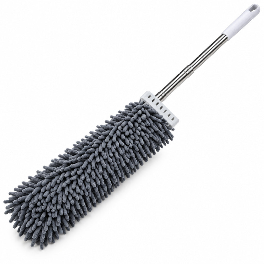 Multi-Functional Dust Mop and Microfiber Duster Cleaning Set – Extendable Handle Flat Floor Mop