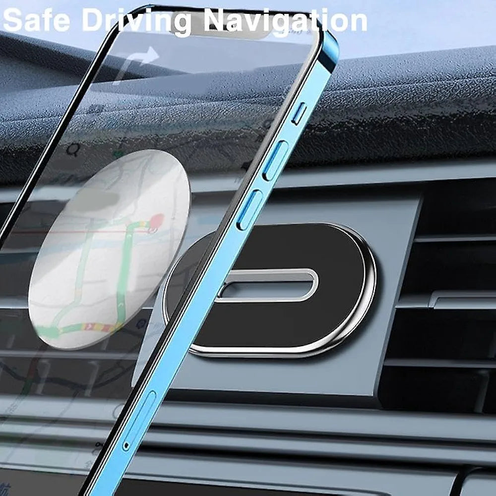 Ultra-Slim Magnetic Car Phone Holder. Universal Multi-Surface Dash & Wall Mount