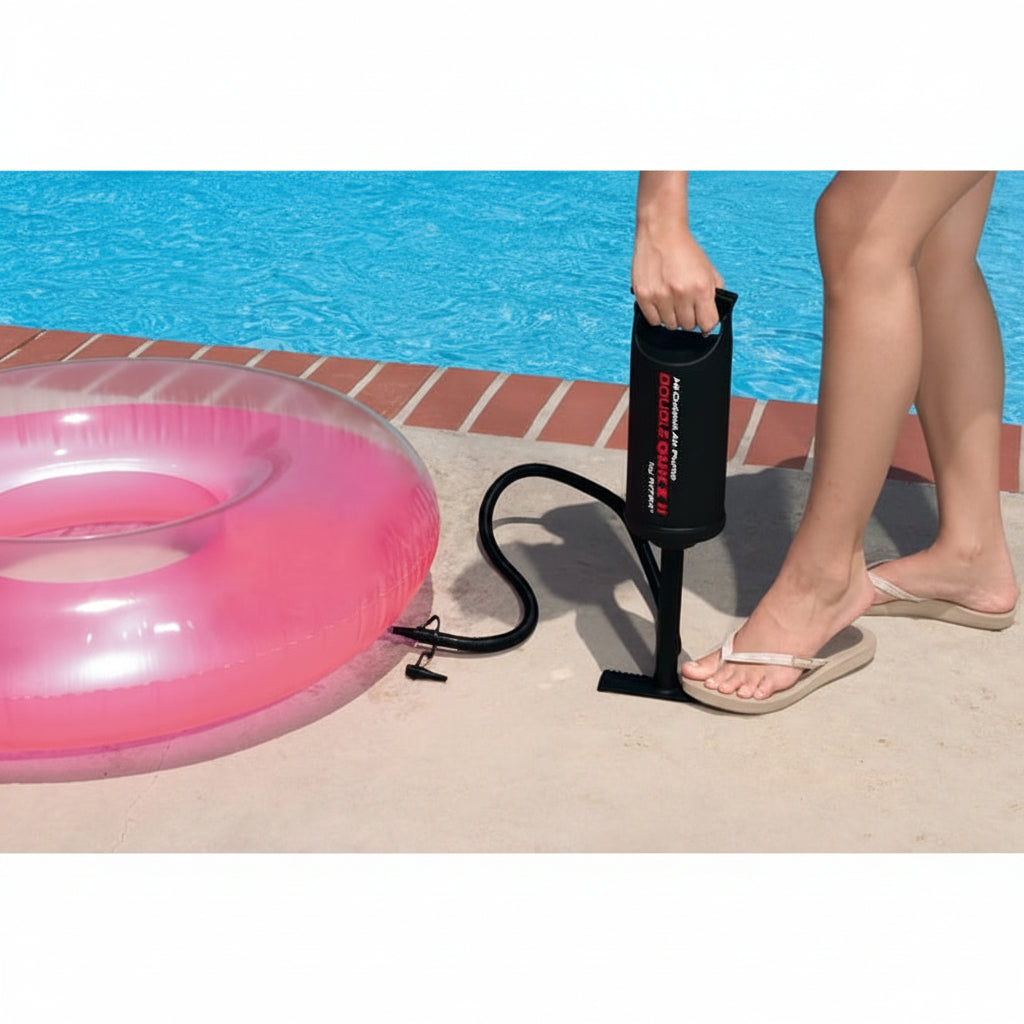 Intex Double Quick I Hand Air Pump – Hi-Output Hand Pump with Nozzles