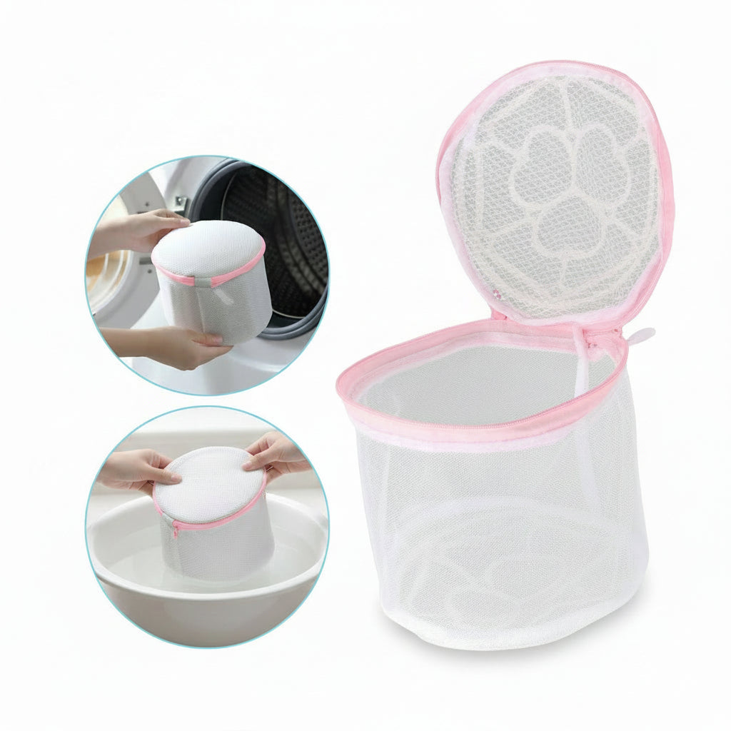 Dekelin Premium Double-Layer Cylinder Laundry Mesh Bag – Anti-Deformation Bra and Lingerie Washing Protective Guard