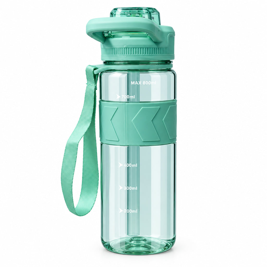 ST-YIBEN Energy 700ml Leak-Proof Sports Water Bottle - Gym, Fitness & Outdoor Hydration Bottle with Time/Volume Markers