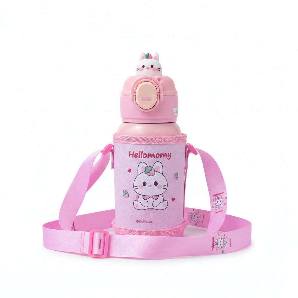 Happyday Kids Insulated Water Bottle 500ml - Pink
