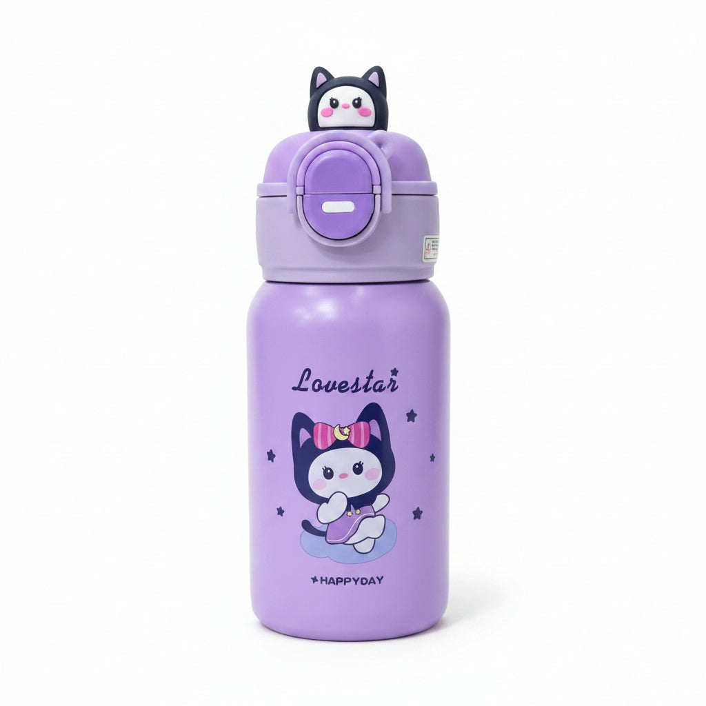 Happyday Kids Insulated Water Bottle 500ml - Purple