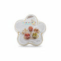 Multifunctional Flower-Shaped Storage Box. 5-Compartment Acrylic Serving Tray for Nuts, Candy, and Dried Fruits