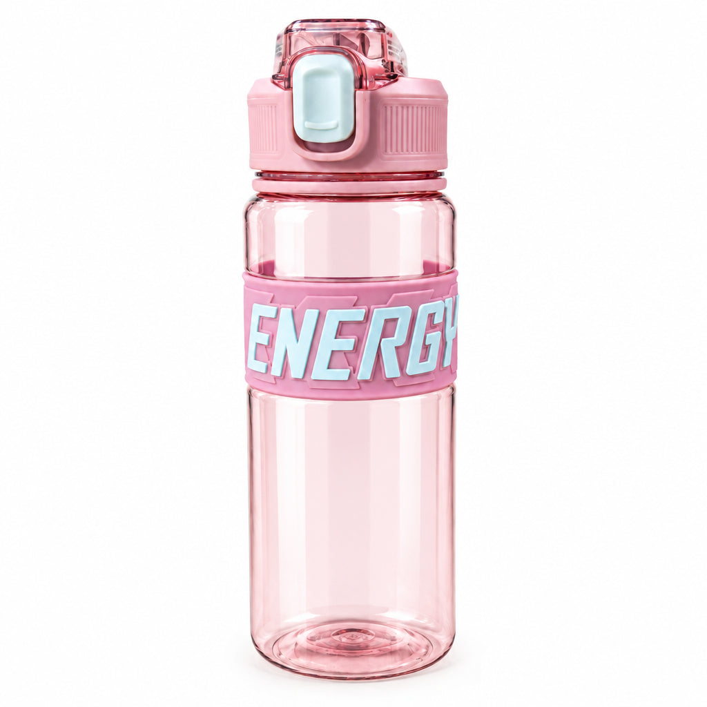 ST-YIBEN Energy 700ml Leak-Proof Sports Water Bottle - Gym, Fitness & Outdoor Hydration Bottle with Time/Volume Markers