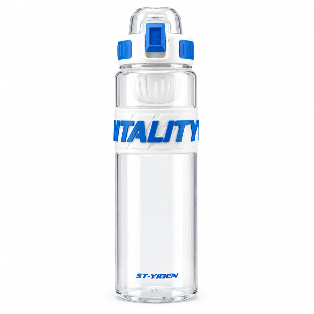 ST-YIBEN Vitality 1000ml Leak-Proof Sports Water Bottle - Large Capacity Gym, Fitness & Outdoor Hydration Bottle with Time/Volume Markers