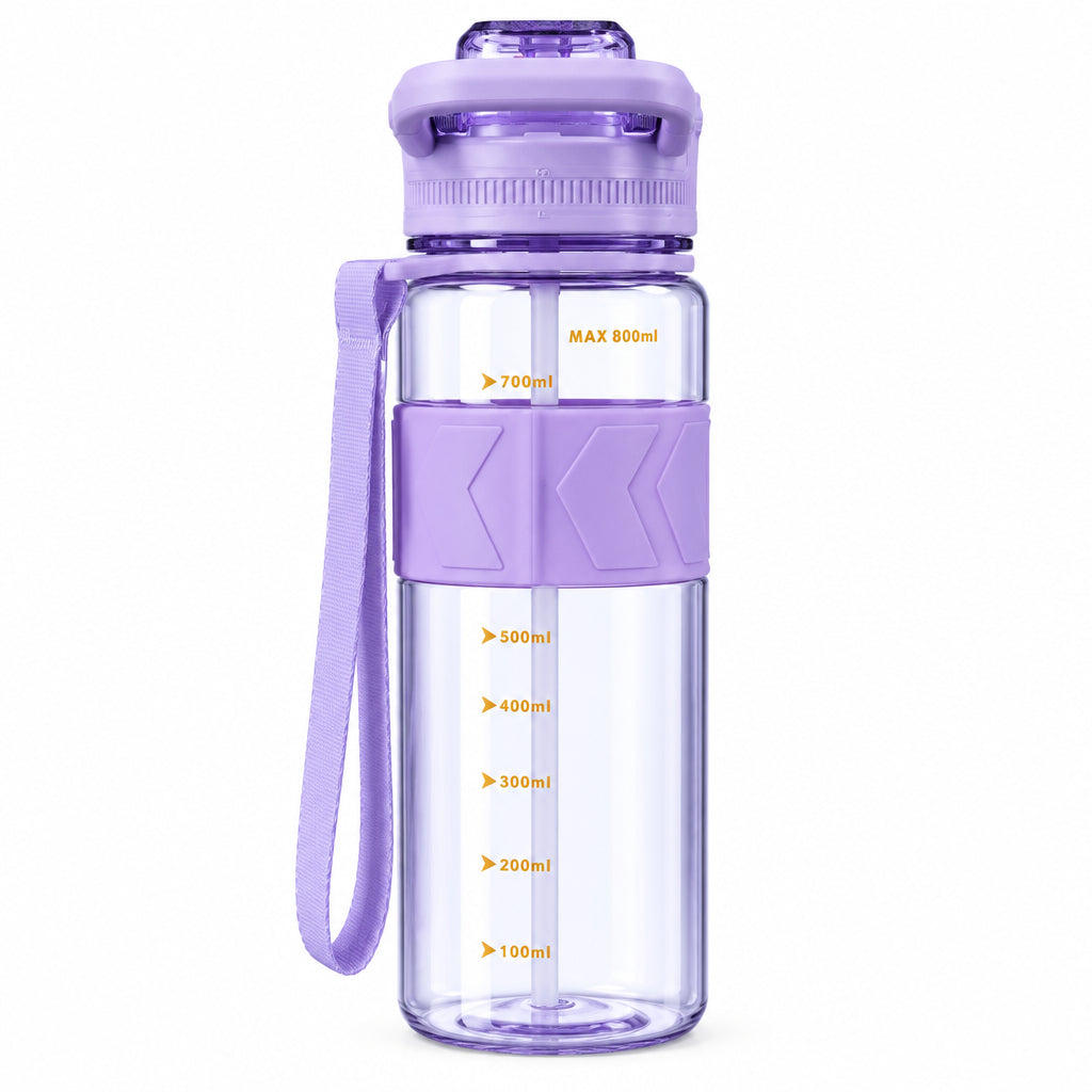 ST-YIBEN Energy 700ml Leak-Proof Sports Water Bottle - Gym, Fitness & Outdoor Hydration Bottle with Time/Volume Markers