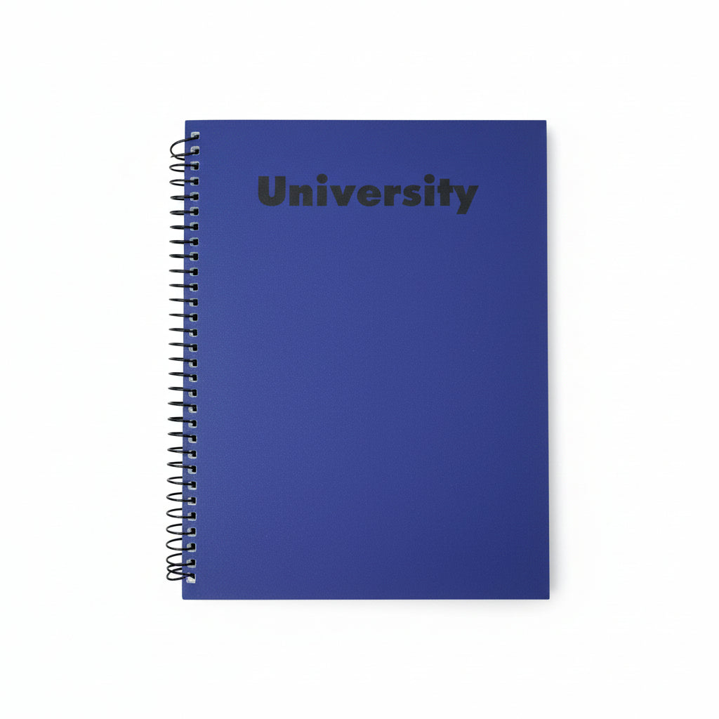 University Cartoon Cover 384 pages Grid Spiral Notebook - square lines