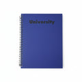University Cartoon Cover 384 pages Grid Spiral Notebook - square lines