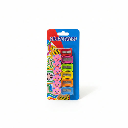 Colorful Cartoon Pencil Sharpener & Eraser Set – Assorted Pack