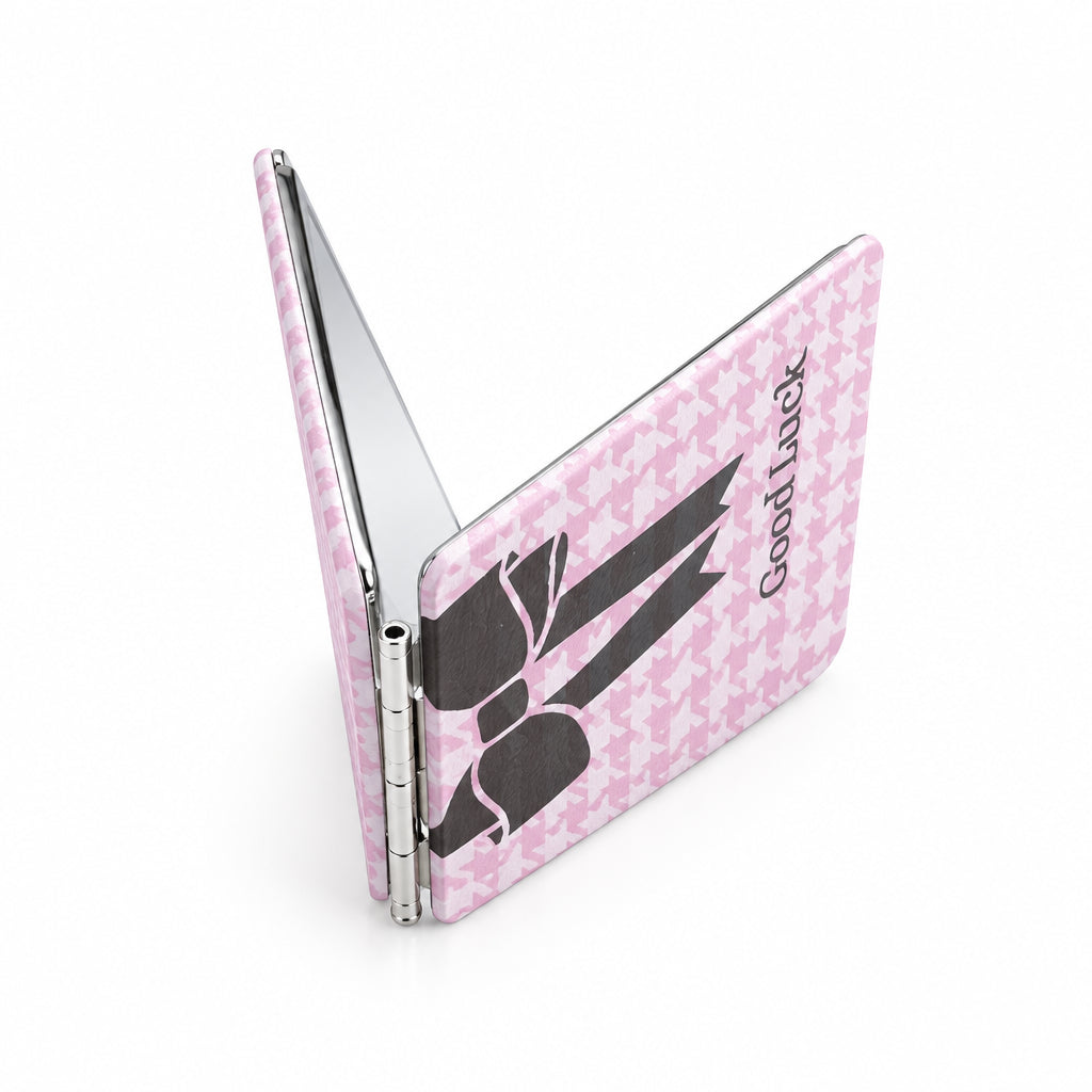 Compact Folding Pocket Mirror – Double-Sided Decorative Cosmetic Mirror