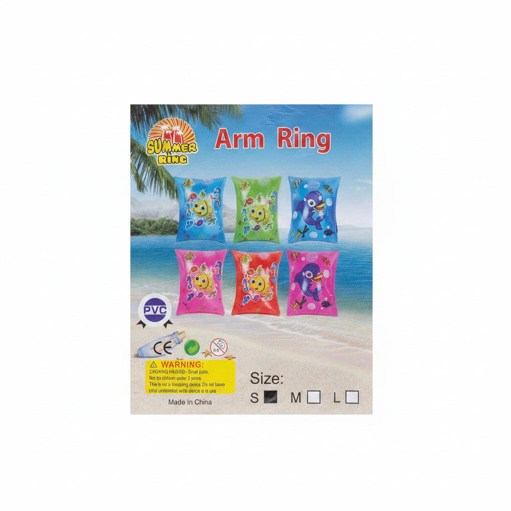 Summer Ring Inflatable Arm Bands – Kids Swim Floaties (PVC)