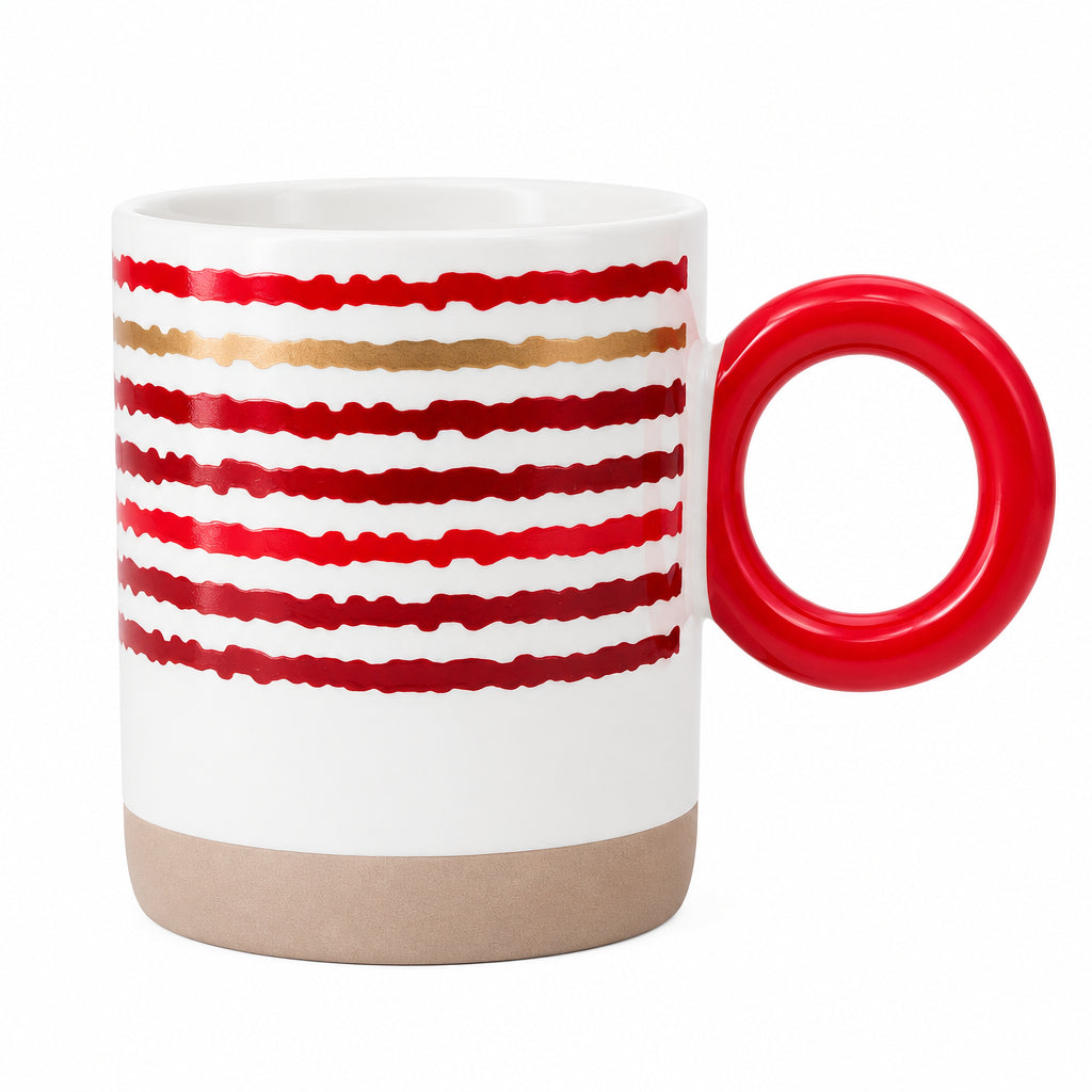 Saida Ceramic Mug – 400ml Decorative Coffee and Tea Cup