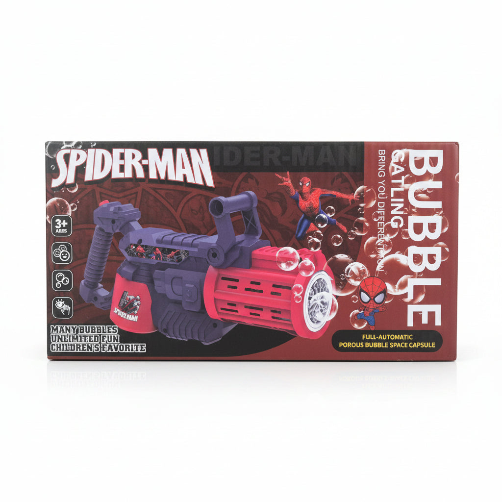 Automatic Gatling Bubble Gun Blaster. Character Edition Bubble Machine for Kids (3+ Years)